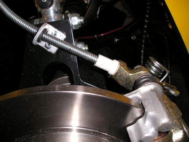 Handbrake cable support